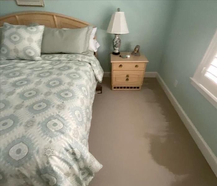 room with water damage