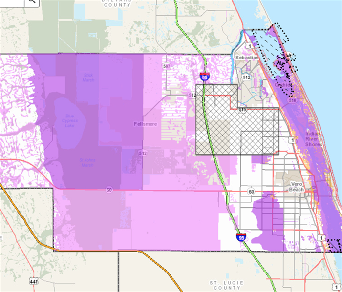 FEMA flood map of Indian River County