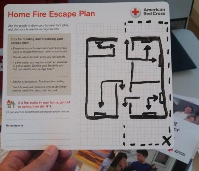 A fire escape plan worksheet