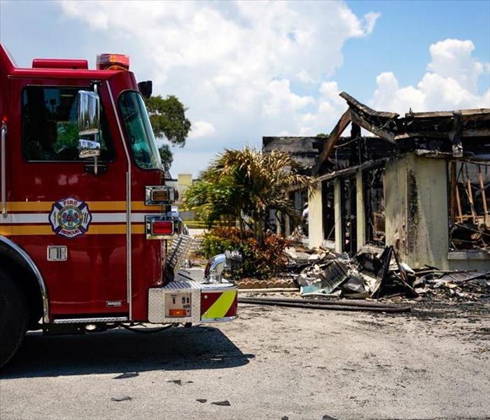 photo of local Vero beach business after a fire loss